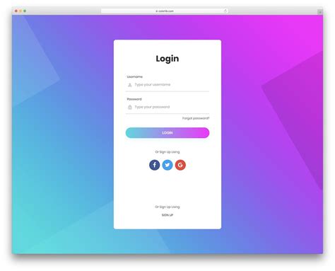 Designing a Minimalistic Clipping Magic Login Form for a Modern Look